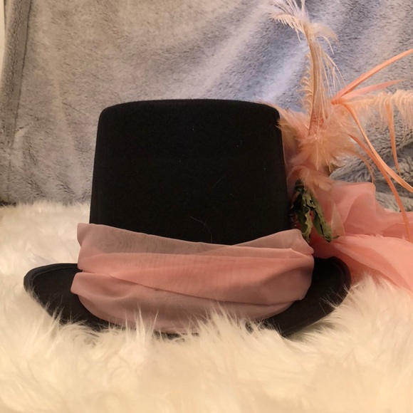 Accessories - Floral Ribbon steampunk hat